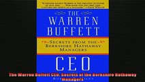 EBOOK ONLINE  The Warren Buffett CEO Secrets of the Berkshire Hathaway Managers READ ONLINE