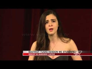 Kastriot Tusha këndon me studentët - News, Lajme - Vizion Plus