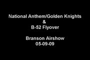 Branson Airshow-National Anthem/Golden Knights & B-52 flyover