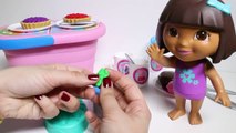 Play Doh Peppa Pig Picnic Basket Cesta de Picnic Dora The Explorer Dough Set Toys Part 1