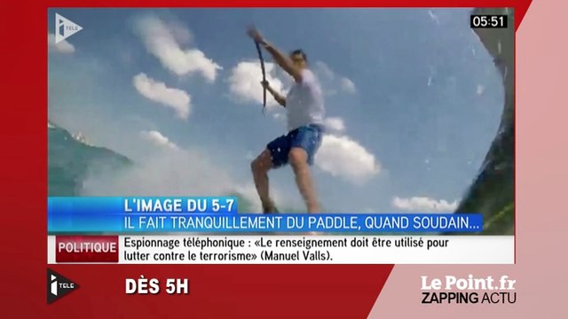 Un surfeur renversé par un requin - Le Zapping du 13/04