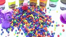 Play doh kinner surprise eggs peppa pig lego frozen characters fun videos new
