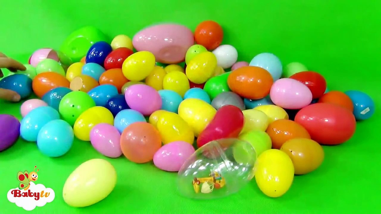 110 Kinder Surprise Eggs Peppa Pig Frozen Spongebob Spiderman Barbie by BabyTV™