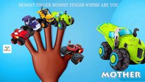BLAZE AND THE MONSTER MACHINES Toys For Kids | Monster Cars Finger Family Children Songs