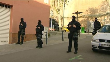 Registran casas okupadas en Barcelona en operación por atracos a bancos alemanes