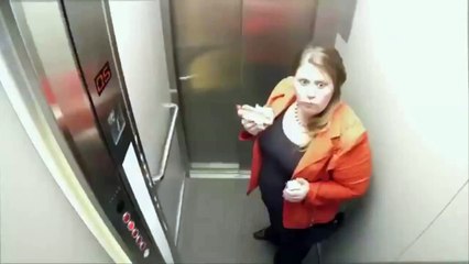 Prank Beautiful Russian Girl Fast Elevator