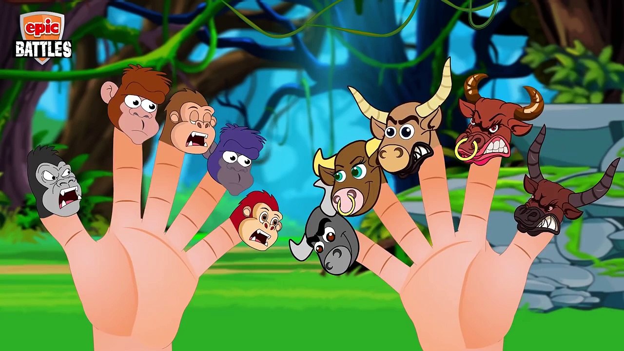 Finger Family Collection | Jumbo Man Vs Crazy Gorilla Finger Family Collection plus more