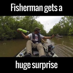 fisherman gets a huge surprise