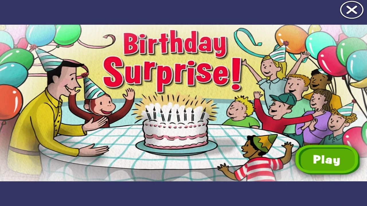 Curious George ♡ Birthday Surprise Educational Video Game for Toddlers & Kids