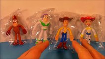 2003 DISNEYS TOY STORY SET OF 4 KELLOGGS MINI BENDY FIGURES VIDEO REVIEW