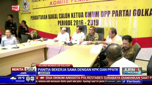 Panitia Munaslub Golkar Kerja Sama dengan KPK dan PPATK