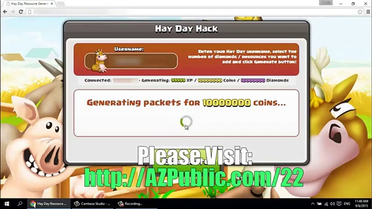 Hay Day Hack 999999 Coins and Diamonds Generator