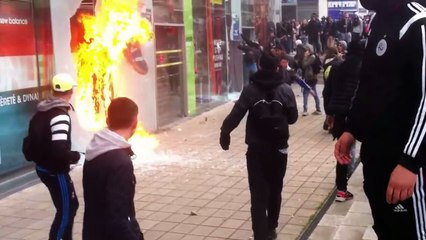 Nantes : des casseurs attaquent un magasin Go Sport