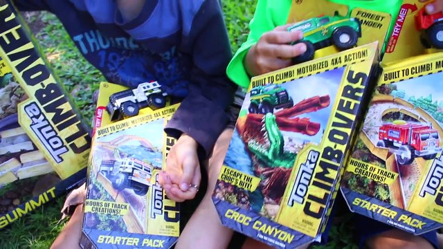 TONKA Climb-Overs Trucks NEW TOYS 2016 Crocodile Jeep Play Set Review Kids Hasbro Tonka Trucks