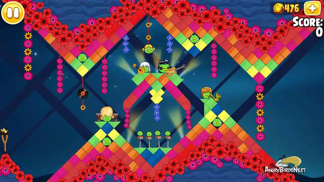 Angry Birds Seasons Invasion of the Egg Snatchers Golden Egg #65 Walkthrough