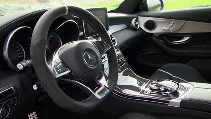 2016 Mercedes AMG C 63 S Coupe on Race Track