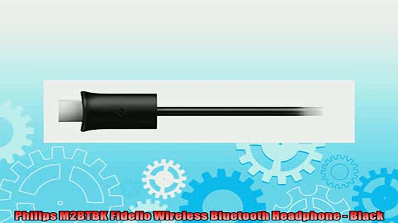 Philips M2BTBK Fidelio Wireless Bluetooth Headphone  Black