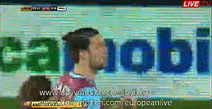 Andy Carroll Fantastic Try to Score - West Ham vs Manchester United - 13.04.16