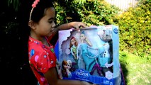 Disney Frozen Movie Videos 2016 PlayTent Surprise Toys Anna Elsa Musical Bicycle Kids Balloons Toys