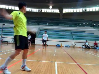 Toa payoh badminton coaching in sports hall VIDEO1392
