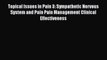 [Read book] Topical Issues in Pain 3: Sympathetic Nervous System and Pain Pain Management Clinical