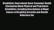 [Read book] Disabilities Sourcebook: Basic Consumer Health Information About Physical and Psychiatric