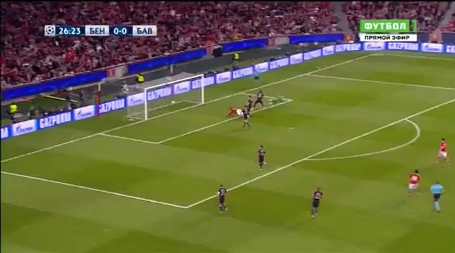 Гол БЕНФИКА 1-0 БАВАРИЯ 13.04.2016
