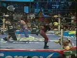 AAA-SinLimite 2009-04-21 Cuautitlan Izcalli 06 AAA Heavyweight Title No1 Contender Match - Dr. Wagner Jr. vs. Electroshock vs. El Zorro vs. Vampiro