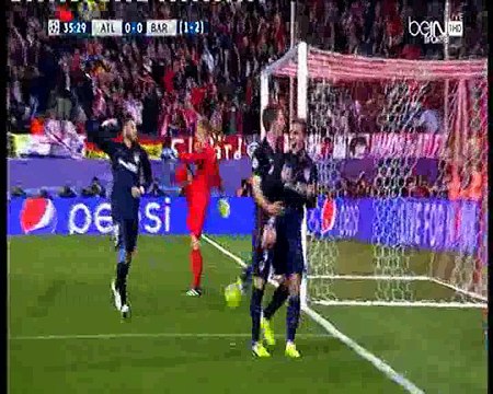 هدف أتلتيكو مدريد الأول ضد برشلونة دورى أبطال أوروبا