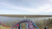 Batman The Dark Knight Six Flags New England front seat POV