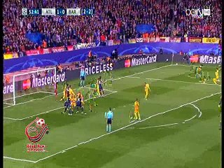 العارضة تحرم اتلتيكو مدريد من هدف ثاني