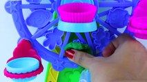 Play Doh Cupcakes Celebration Ferris Wheel Toy Play set Pretend to Make Treats Like Real F
