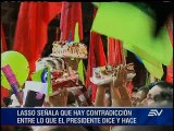 Crítica de presidente Correa a otros presidentes