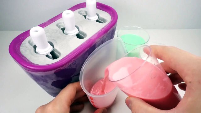 How To Make WaterMelon Milk Icecream DIY Zoku Pop Color Icecream Recipe For Kid