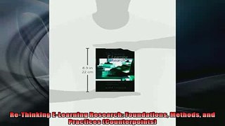 FREE DOWNLOAD  ReThinking ELearning Research Foundations Methods and Practices Counterpoints  FREE BOOOK ONLINE