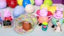 Peppa Pig Surprise Eggs Play-Doh Olaf Frozen Disney Cars Shopkins Playdough Toys Spiderman