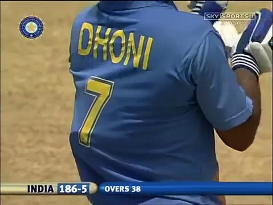 Dhoni plays with ice bags on his back,Jamsedpur 2006.