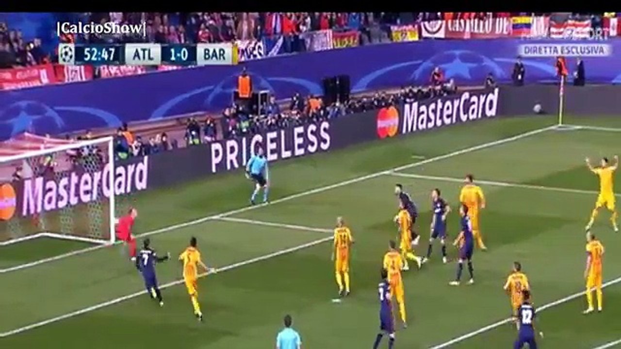 اهداف مباراة برشلونة 0-2 اتليتيكو مدريد  دوري ابطال اوروبا13/04/2016