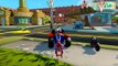 GTA V EPIS TWO SPIDERMAN RACING with his Spider MotorBike vs DASH of The Incredibles 2 & HULK...