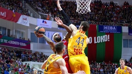 [HIGHLIGHTS] BASKET  (Euroleague) : Lokomotiv Kuban-FC Barcelona (66-61)