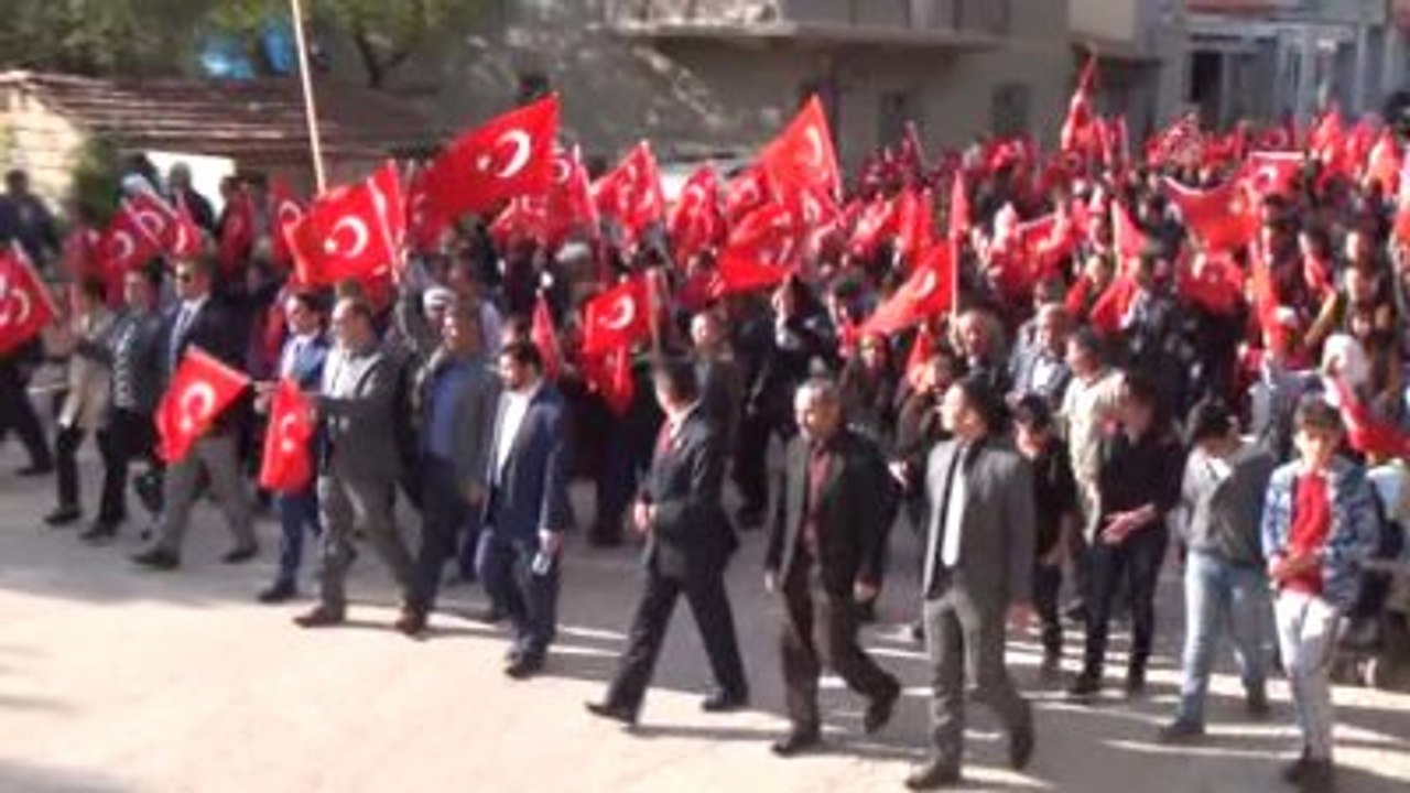 Teröre Tepki Yürüyüşü Yapıldı