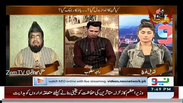 Mufti Abdul Qavi Giving Some Suggestions to Qandeel Baloch About Her Bedroom Life