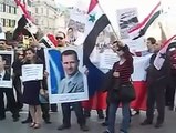アサド・シリアのために世界中で行進　チェコ・プラハ