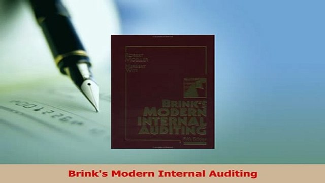 Read Brinks Modern Internal Auditing Ebook Online