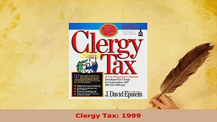 Read  Clergy Tax 1999 Ebook Free