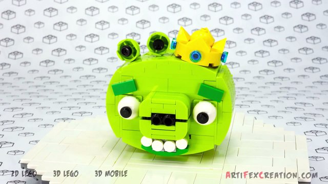 KING BAD PIGGIE - Lego Angry Birds Animated Review with Building Instructions