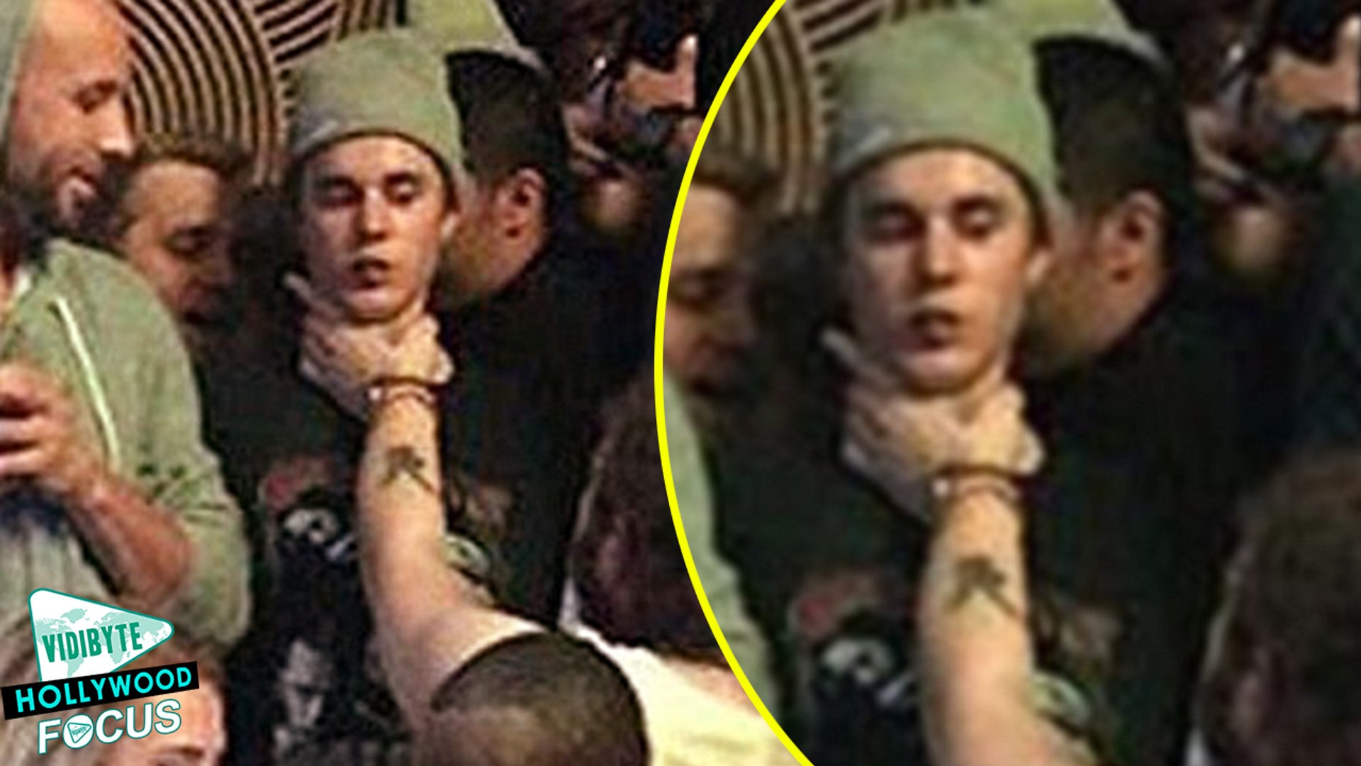 ⁣Post Malone Grabs Justin Bieber's Throat in Nightclub