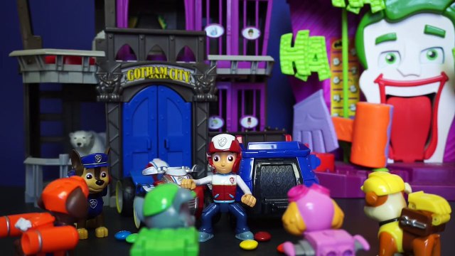 Paw Patrol Nickelodeon Paw Patrol Toys Save the M&Ms ft. Imaginext Batman - Paw Patrol Video Parody