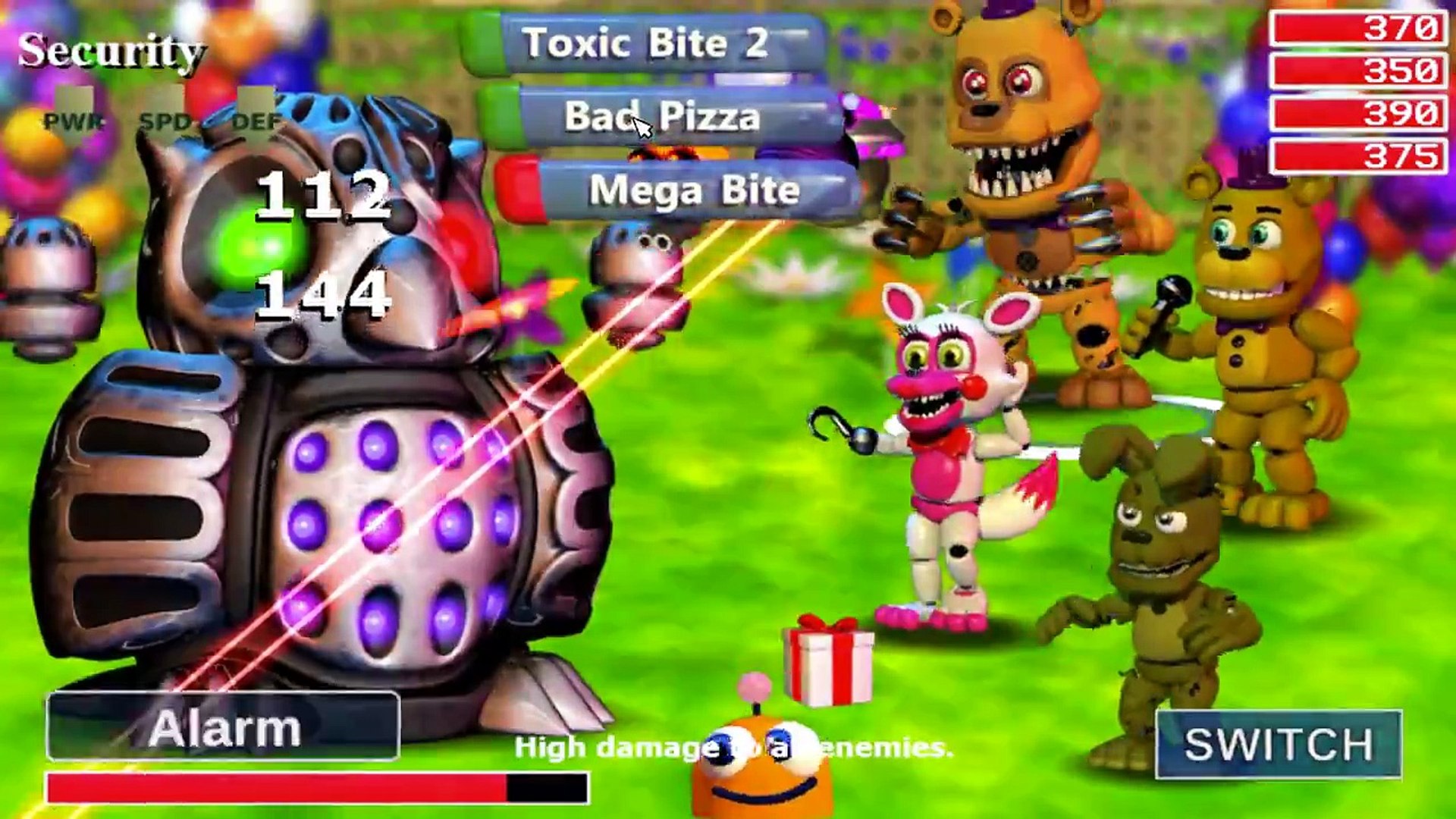 What are all the endings in fnaf world