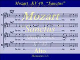 Alto-Mozart KV49 -4 Missa Brevis - Sanctus
